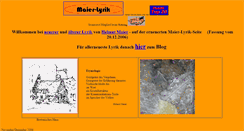 Desktop Screenshot of maierlyrik.de